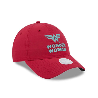 Pictured is this Womens DC Wonder Woman Open Back cap in dark red. 5