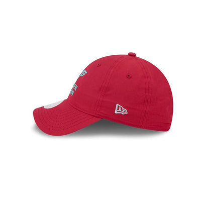 Pictured is this Womens DC Wonder Woman Open Back cap in dark red. 6