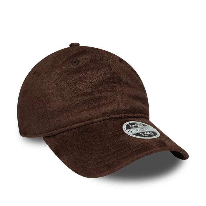 Pictured is this Womens New Era Textured 9TWENTY cap in dark brown. 3