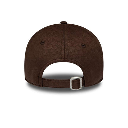 Pictured is this Womens New Era Textured 9TWENTY cap in dark brown. 6