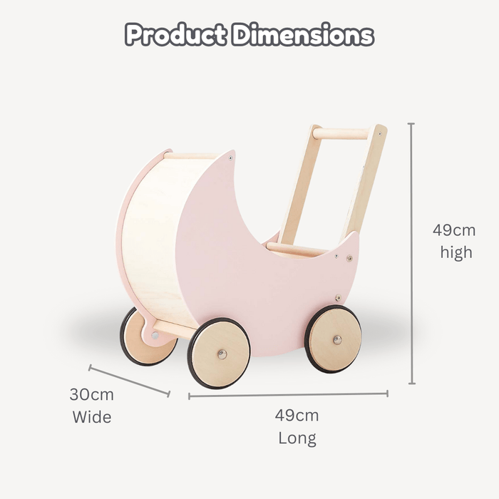 Moon Pram with Daisy Doll Bedding Bundle